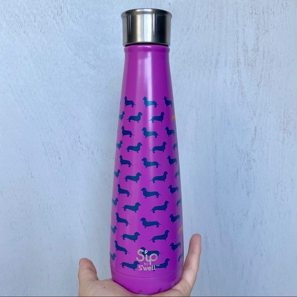 S'well Other - S'well Sip Purple Dachshund Stainless Steel Bottle